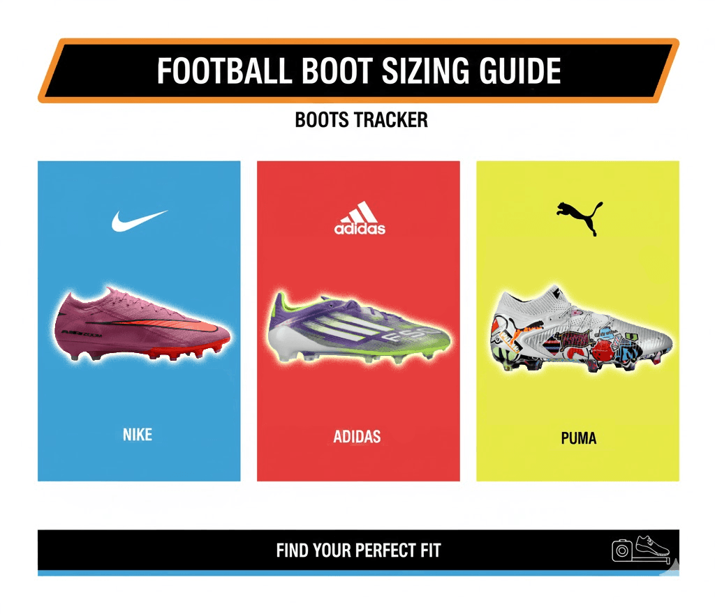 Football Boot Sizing Guide (2026): Nike, Adidas, Puma | Boots Tracker